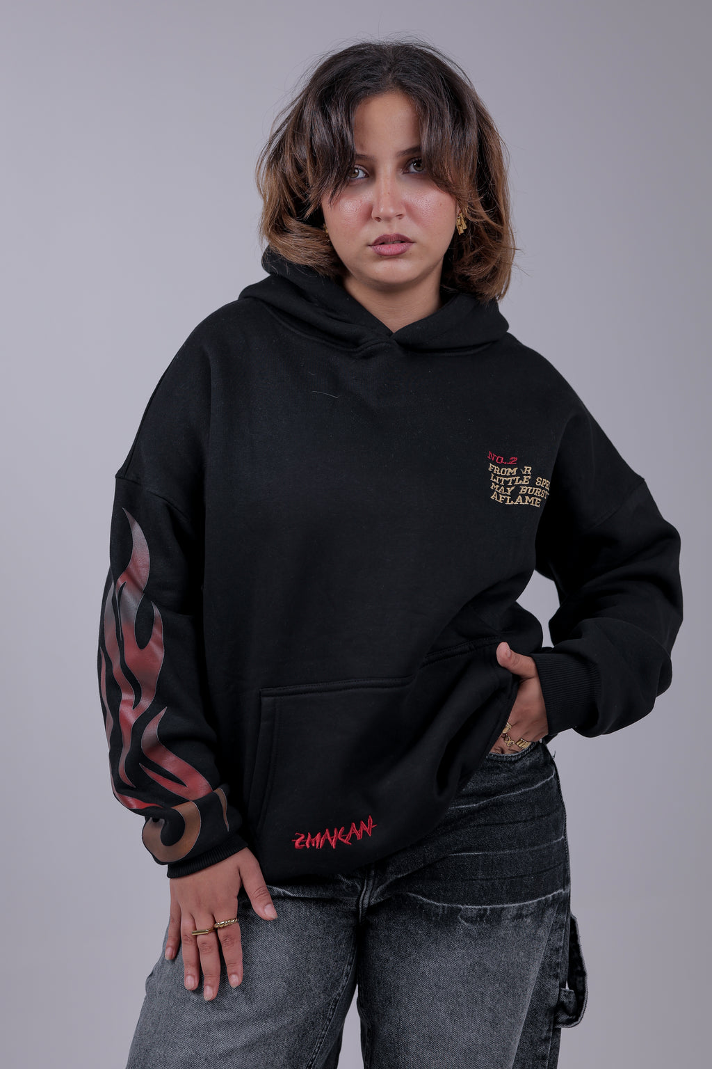 flame hoodie